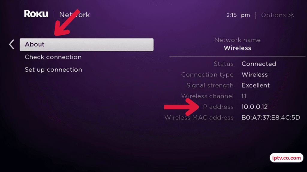 Ensure the IP address is correct