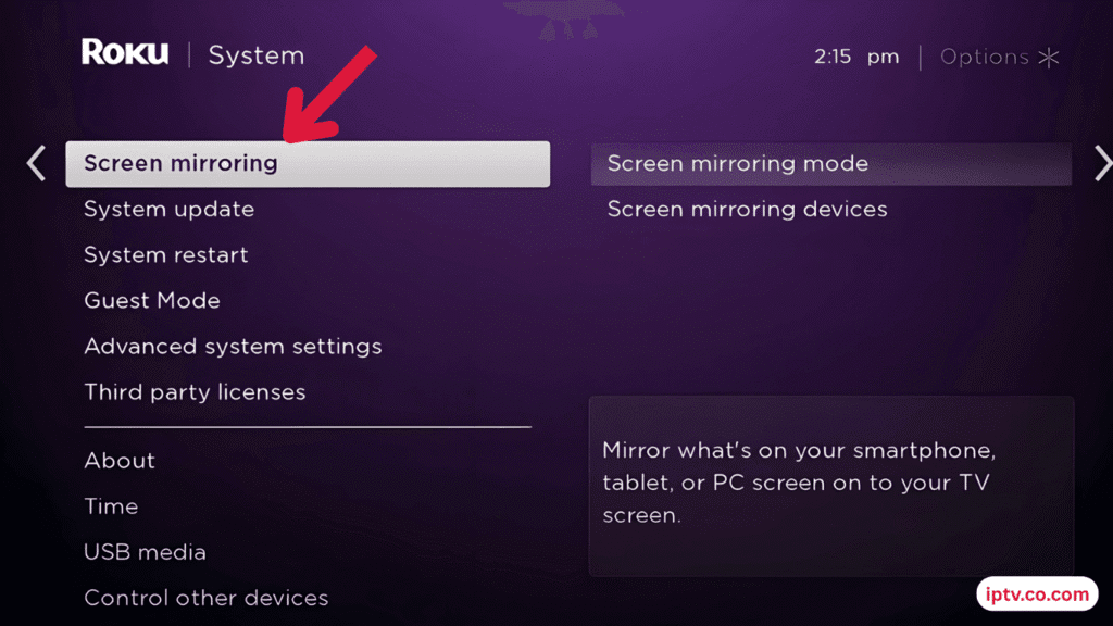 look for 'Screen Mirroring'