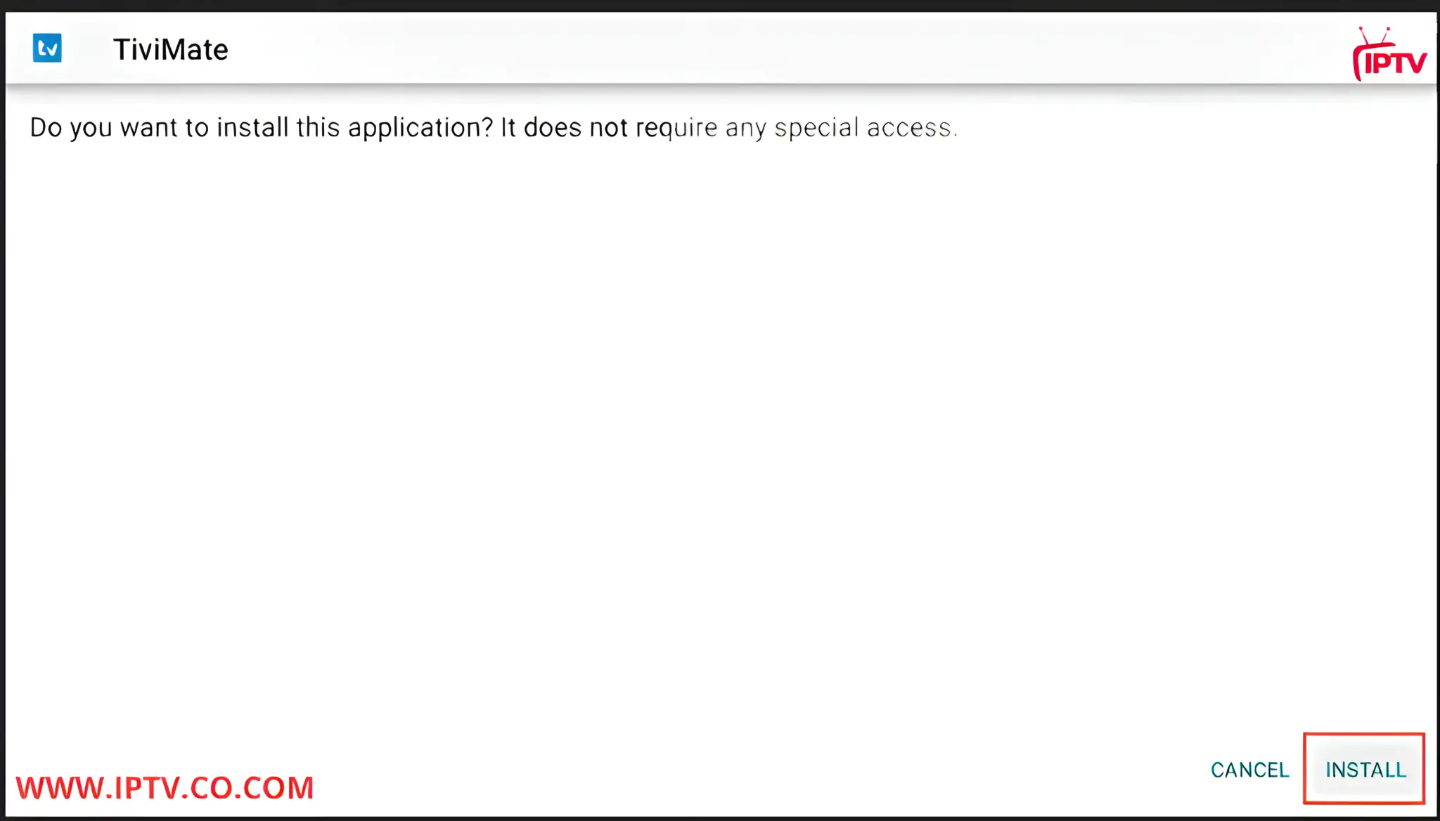 When prompted, click Install to begin the installation process.
