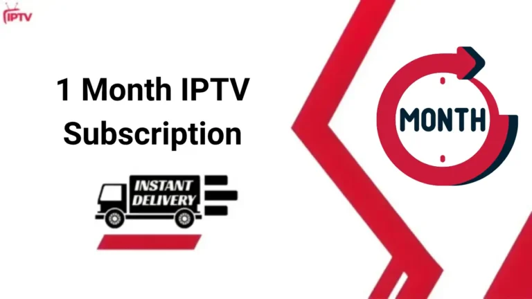 1 IPTV Month Subscription