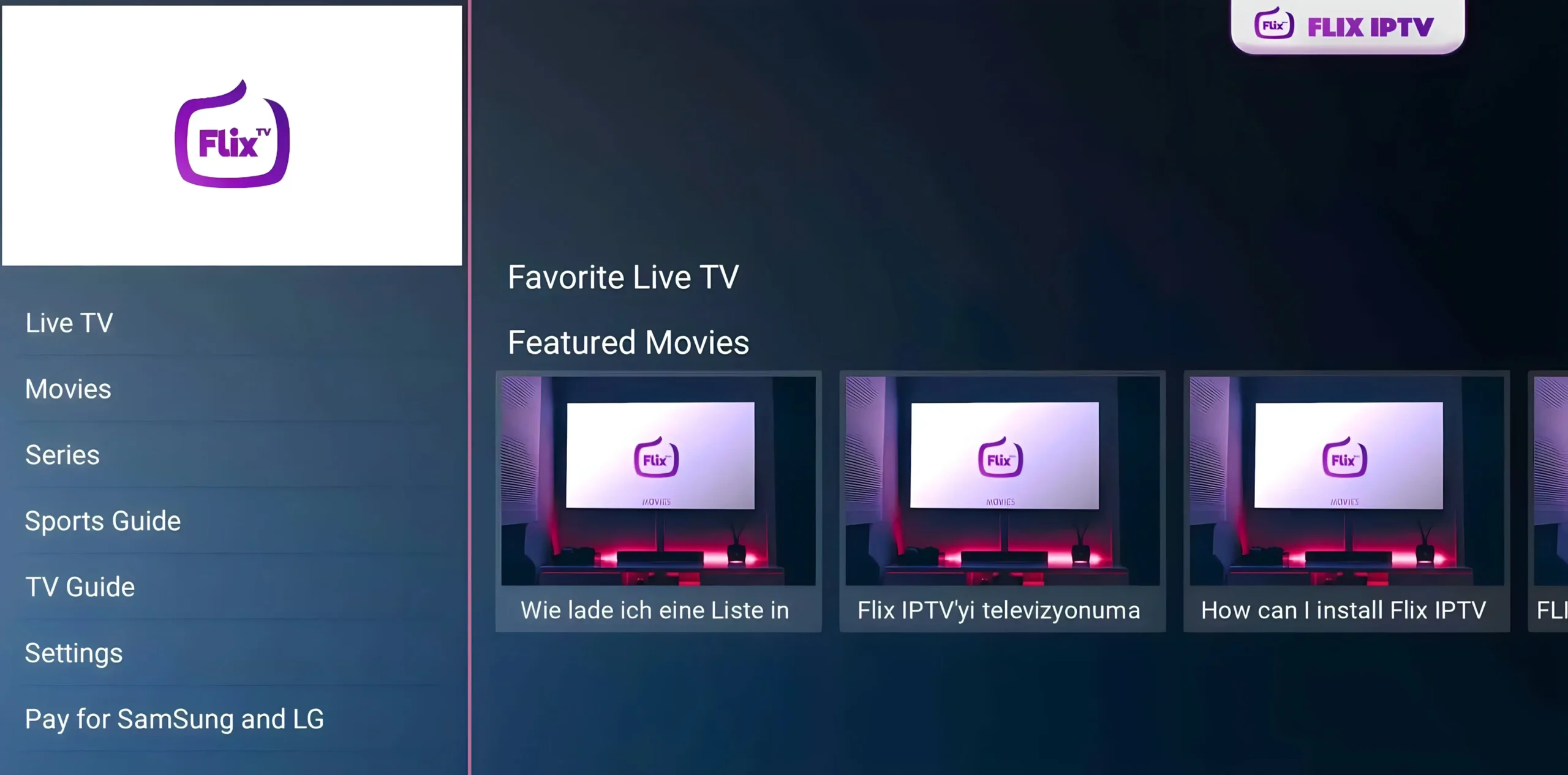 Flix IPTV player for firestick