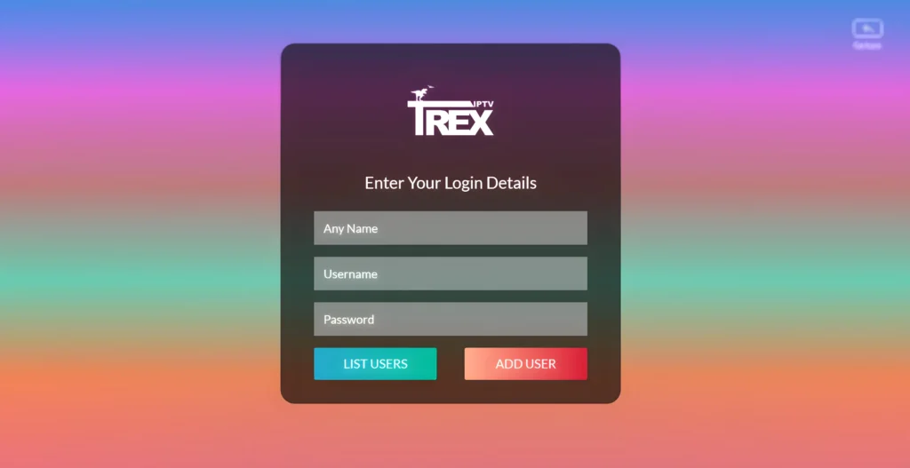 trex iptv app