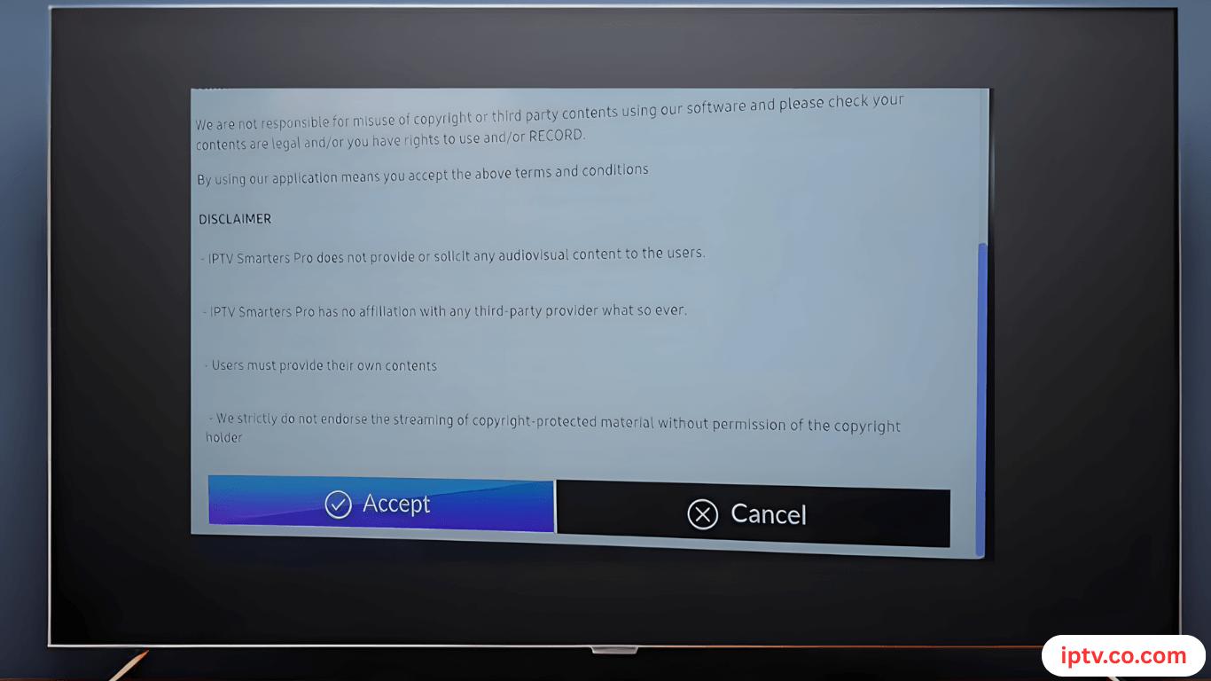 Click Accept