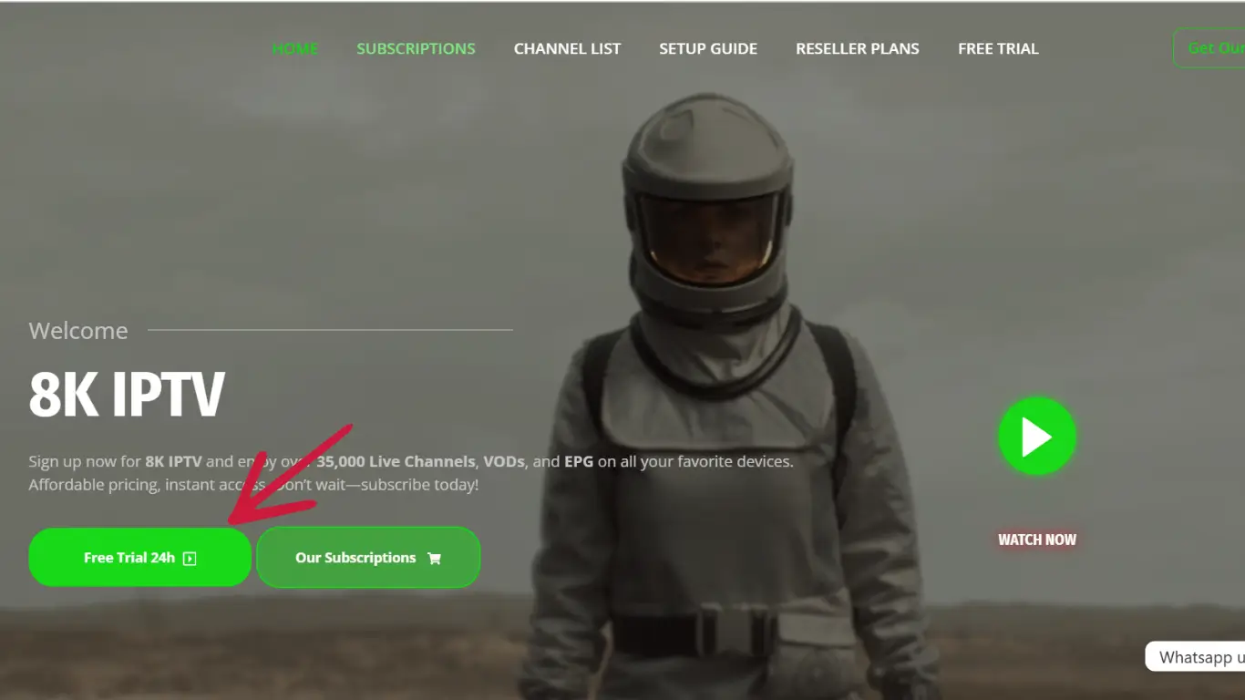 Click the 24H Free Trial Button (1)
